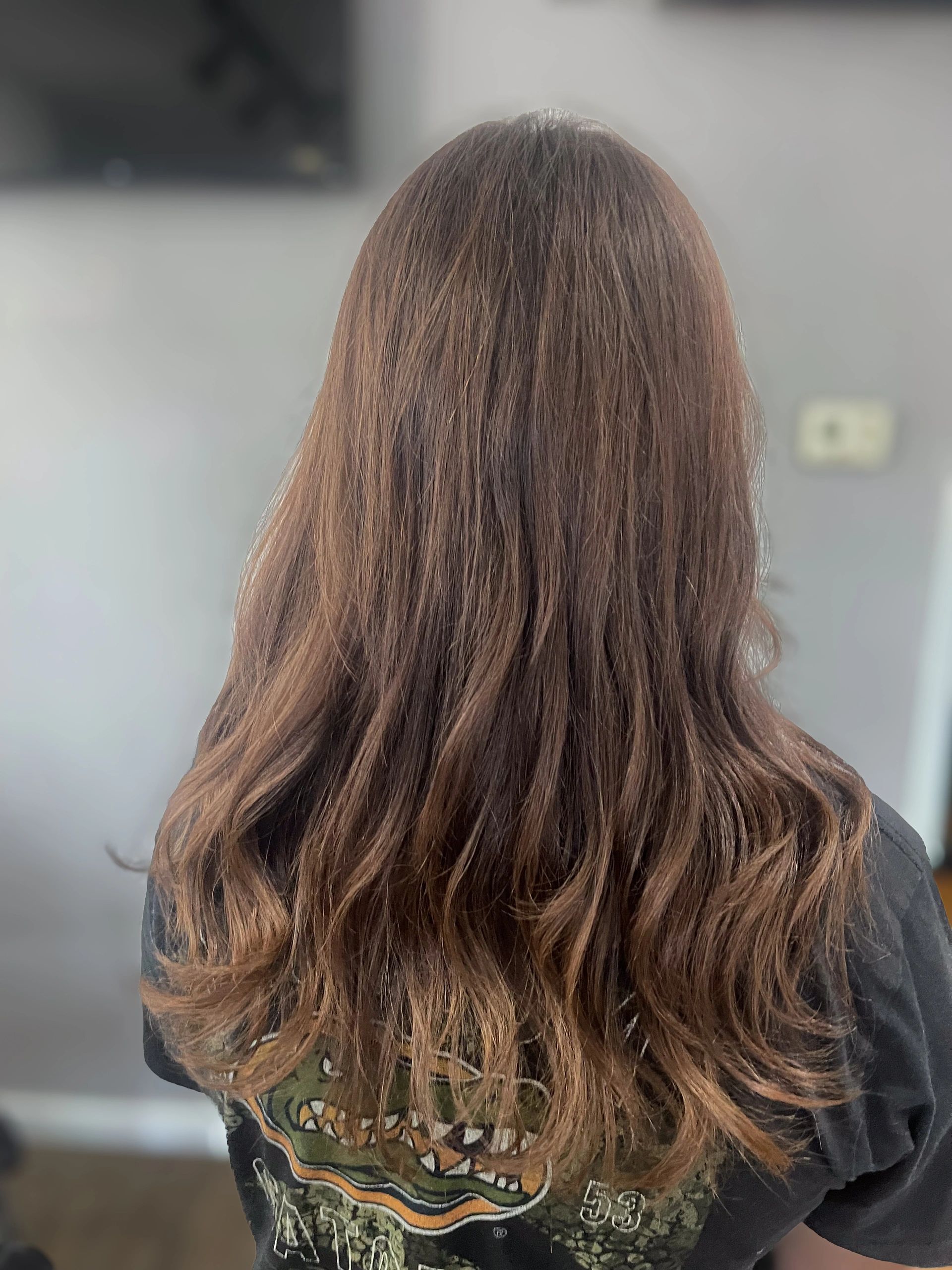 Wavy balayage hair