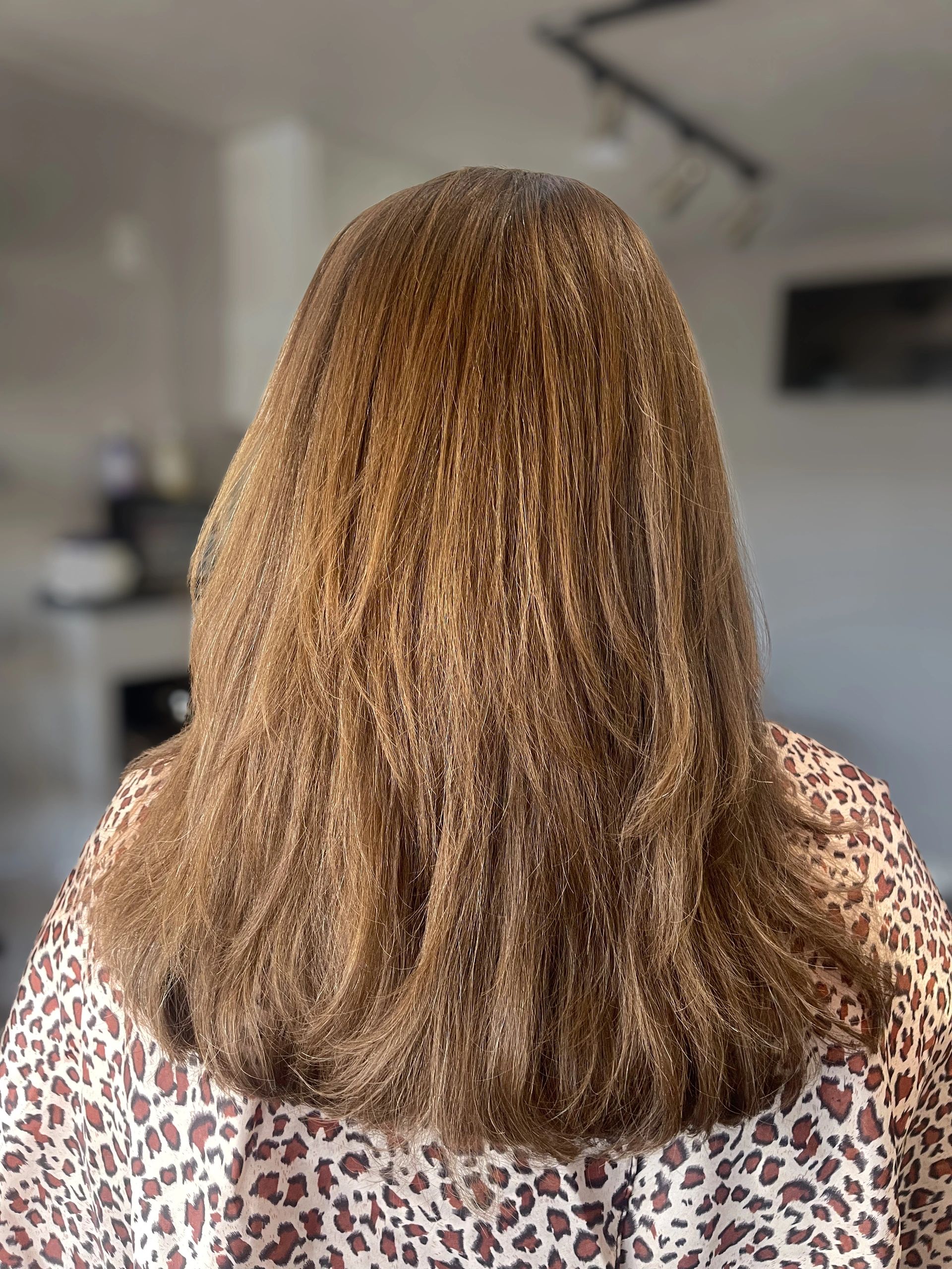 Long blonde waves